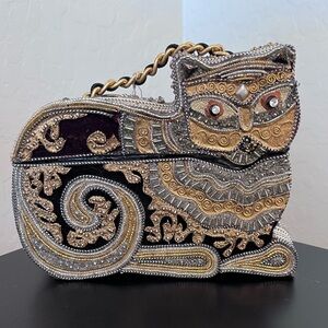 Vintage Mary Frances Cat Purse